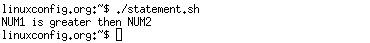 Bash Arithmetic Comparisons - greater then