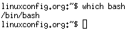 bash interpreter location: /bin/bash